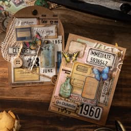Journal GO 50pcs Vintage Collage Stickers Historical Creative Decorative Stickers for Scrapbook Junk Journal Collage DIY Crafts