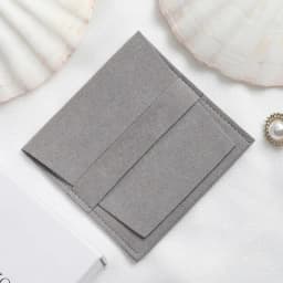 50pcs Custom Logo Name Print Microfiber Jewelry Rings Necklace Organizer Gift Bags Wedding Favor Candy Goodie Bag Small Business