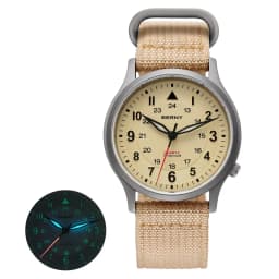 BERNY Full Titanium Watches for Men Outdoor Quartz Men's Field Wristwatch Super Luminous Sapphire Easy Read Watch