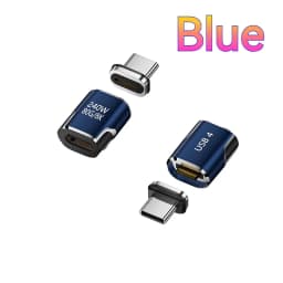 240W Magnetic USB Type C Adapter 80Gbps OTG 8K Video Fast Charging Converter for iPhone 17 16 15 14 13 Laptop Monitor Macbook