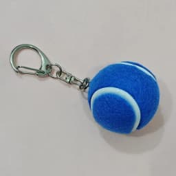 1Pcs Mini Tennis Ball Keychains With Vibrant Assorted Colors And Metal Clasps For Backpack Decor Tennis Lovers Small Gifts