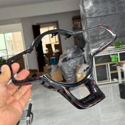 for VW Golf 7 7.5R GTI Rline GTD Shangku R Sport Edition Steering Wheel Paint Black Frame Steering Wheel Button Frame