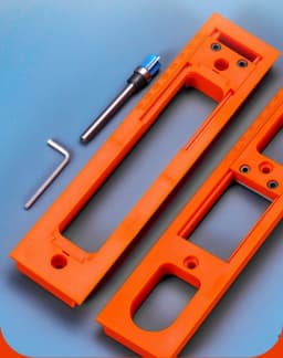 Hidden Hinge Router Jig Guide Template Carpenter Slotting Template for Installing Concealed 3D Hinge on Wooden Doors Frame