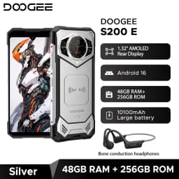 World Premiere DOOGEE S200E 5G Rugged Phone 1.32" Rear Display 10100mAh 48GB RAM (8GB+40GB) 256GB ROM 6.72” Screen Android 16