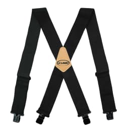 KUNN Men Suspender Tape Measure Pattern Suspender Fully Strength Elastic with Heavy Duty Clip Ruler Suspenders