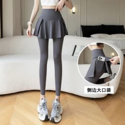 plus Size Qui Dry Anti-Light Skirt Pants Women's Yoga Fitn Running orts Skirt plus Size Morning Run Sportswear