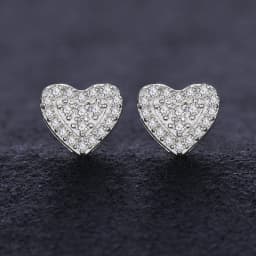 Round Moissanite Diamond Ear Studs Earring Pass Diamond Test Moissanite Stud Earrings For Women Man Sterling Silver Jewelry Gift