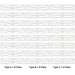 2024 Disposable Eyebrow Design Stencil Eyebrow Tint Airbrush Auxiliary Sticker for Brows Shaping with Single EyebrowsType Option