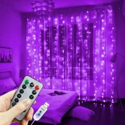 Home Decoration Garland Lights LED USB Curtain String Lights 8 Modes Fairy Christmas with Remote Control for Bedroom Wedding