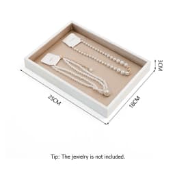 PU Leather Jewelry Display Tray for Drawer Counter Top Pendant Earrings Necklace Ring Organizer Bracelet Holder Storage Showcase