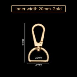 CRAZYSMITH Metal Bag Strap Spring Clip Buckles Lobster Clasp Carabiner Snap Hook DIY KeyChain Handbags Hardware Bag Accessories