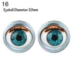 Doll Eye Accessories Doll Eyechips Doll Rolling Eyeballs DIY Doll Eyes Simulation Active Eyeball with Eyelashes