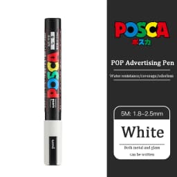Uni Poscas Marker Pen PC-5M 1.8-2.5mm POP Poster Advertising Mark Graffiti Pen Paint ручки Art Supplies Multi-Colores marcadores