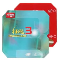 DHS-Hurricane 3 NEO Table Tennis Rubber, 37 Degrees Soft, Hurricane-3, Pips-in Ping Pong Sponge, No Need for a Booster