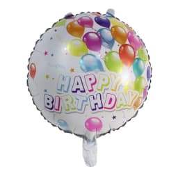 50pcs 18inch Round Foil Balloon Happy Birthday Inflatable Foil Helium Balloons Birthday Party Decoration Kids Toys Air Globos