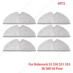 For Roborock S5 S50 S51 S55 S6 S60 S6 Pure Vacuum Cleaner Accessories HEPA Filter Mop Cloth Side Main Brush Spare Parts