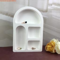E06E Innovative Arched House Silicone Moulds For Casting Mini House Christmas Decorations And Creative Resin Crafts