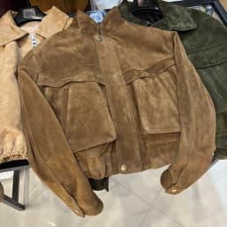 YOLOAgain 2026 Spring Short Suede Bomber Jacket Women Genuine Sheepskin Leather Jacket Ladies