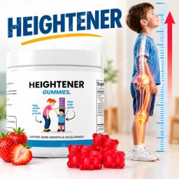 Heightener Calcium D Gummies Boost Bone Growth Reinforce Bone Strength Magnesium Zinc Growth Formula for Kids & Adults, 60 Count