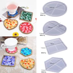 Silicone Mold For Resin Large Rectangle Tea Plate Coaster DIY Epoxy UV Resin Molds For Home Decoration Craft Making Art Supplies