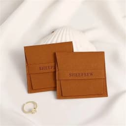 50pcs Personalized Custom Logo Jewelry Packaging Bags, Soft Microfiber Pouches for Bracelet Necklace Ring Wholesale