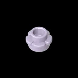 Gobricks GDS-1436 Plate, Round 1 x 1 with Flower Edge (5 Petals) compatible with lego 24866 pieces of children's DIY