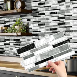 12/24/48pcs Peel And Stick Tile Sticker Self Adhesive Stick On Tile Backsplash For Kitchen Bathroom, Bedroom Decoration