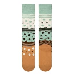 Socks Women's High Tube Calf Knee-length Socks Retro Illustration Art Abstract Street Autumn and Winter Cotton Socks High Sock