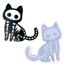 Cute Cat Silicone Mold DIY Earring Necklace Keychain Pendant Molds Super Glossy Animal Epoxy Resin Casting Mold Craft