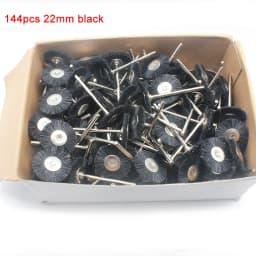 144PCS 100PCS Abrasive Brushes Wheel 19mm 22mm 25mm Jewelry Polishing Mop for Dremel Drill Grinding 2.35MM Shank