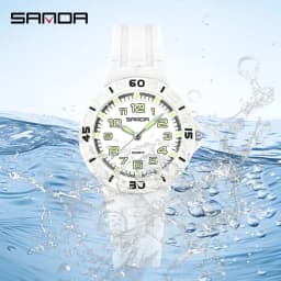 SANDA 6386 Student Quartz Watch 50m Waterproof Luminous Durable Sports Watch for Men and Women Simple and Elegant