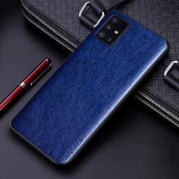 Luxury PU leather Case for Samsung galaxy A51 A71 A41 A31 A21S A11 4G 5G with Business solid color design phone case coque