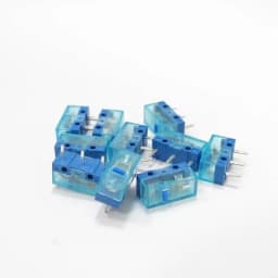 157F HUANO Blue Transparent Shell Mouse Micro Pink Red Yellow Blue Green Dot