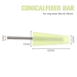 Agate Jade Ring Fixed Rod Polishing Tools Grinding Conical Sleeve Fixing Processing Tool Silicone Mandrel Inner Outside Holder