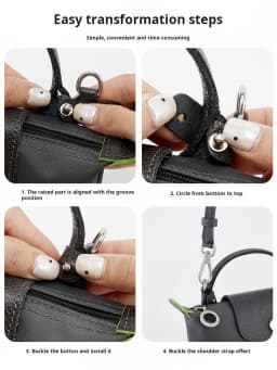 Havredeluxe Suitable for Longchamp mini dumpling bag shoulder strap crossbody strap replacement accessories