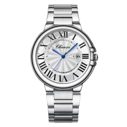 LANCARDO Quartz Calendar Dial Stainless Steel Couples Waterproof Watch Roman Dial Stereo Detachable Strap Casual Business Watch