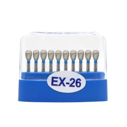 10pcs/box Dental carbide burs Diamond FG High Speed Burs for Polishing Smoothing Dental Burs Drills EX-26 EX-31