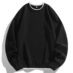 2026 Men O-Neck Basic Hoodies Male Casual Loose Harajuku Hoodles Sweatshirts Long Sleeve Tops Solid Color Streetwear Pullovers