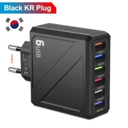3.1A 6Ports USB Charger Fast Charging Mobile Phone Adapter For iPhone Samsung Xiaomi Huawei Multi Port Quick Charge Wall Charger