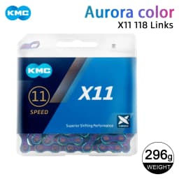 KMC X10 X11 X12 Bicycle Chain Road Mountain Bike 10/11/12Speed Bicycle Aurora Chain Compatible for SHIMANO Chain with Links Lock