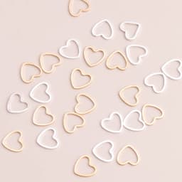 Leslie 100pcs 6x6mm Small Alloy Hearts Spacer Beads Charms Fit DIY Bracelets Necklaces Handmade Finding Jewelry Accessories