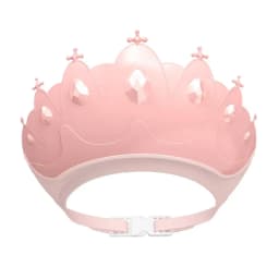 Adjustable Size Children Shampoo Cap Crown Baby Shower Cap Cartoon Bath Visor Infant Hair Shield Ear Protection Waterproof