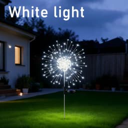 Solar Firework Ground Socket Lights Outdoor LED Lawn Fairy Lights Waterproof Garden Decor for Patio Pathway Yard Balcony