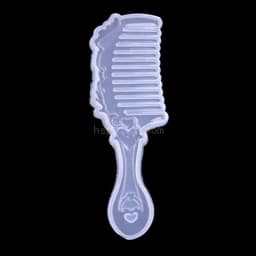 2 Shapes Comb 3D Transparent Epoxy Resin DIY Mold for DIY Comb Casting Silicone Mold Art Craft Making Handmade Comb Gift
