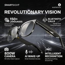 2026 4K 8MP Smart Glasses Men HD Camera 150+Language Translation ChatGPT WIFI Video Recording Bluetooth CallAudio Glasses Women