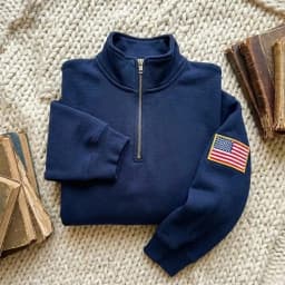 Y2k Embroidered Sweatshirt Stand Collar Quarter Zip Pullover Oversized Casual Sports Vintage Streetwear Mens Unisex Clothes