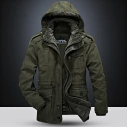 Thermal Hooded Casual New Coat Thermal Thick Jacket Men Military New Jacket Parkas Winter Men's Pile Jacket Outdoor Coat Men's