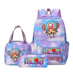 One Piece Backpacks Women Men Capacity School Bag Rucksack Printe Backbag Travel Daypack Male Backpack Mochila 3pcs