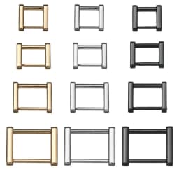 1PCS Metal Detachable open Rectangle Screw Rings Buckle Strap Connector for Leather Craft Bag Strap Belt Handle Shoulder Webbing