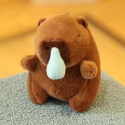 Cute Capybara Pendant Keychain Pufferfish Plush Toy Soft Doll Gifts Carry-on Bag Kawaii Pendant Creatuve Fluffty Animal Kid Gift